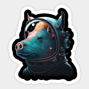 space pig Sticker